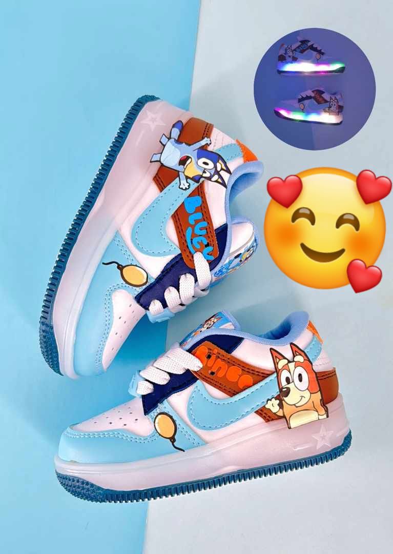 Tenis Infantiles Bluey: ¡Luces, Diversión y Aventuras!